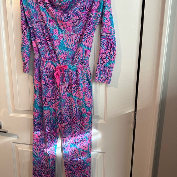 Lilly Pulitzer Pink and Blue Jumpsuit - Picture 2 of 6
